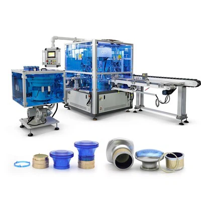 Máquina de montagem de tampas